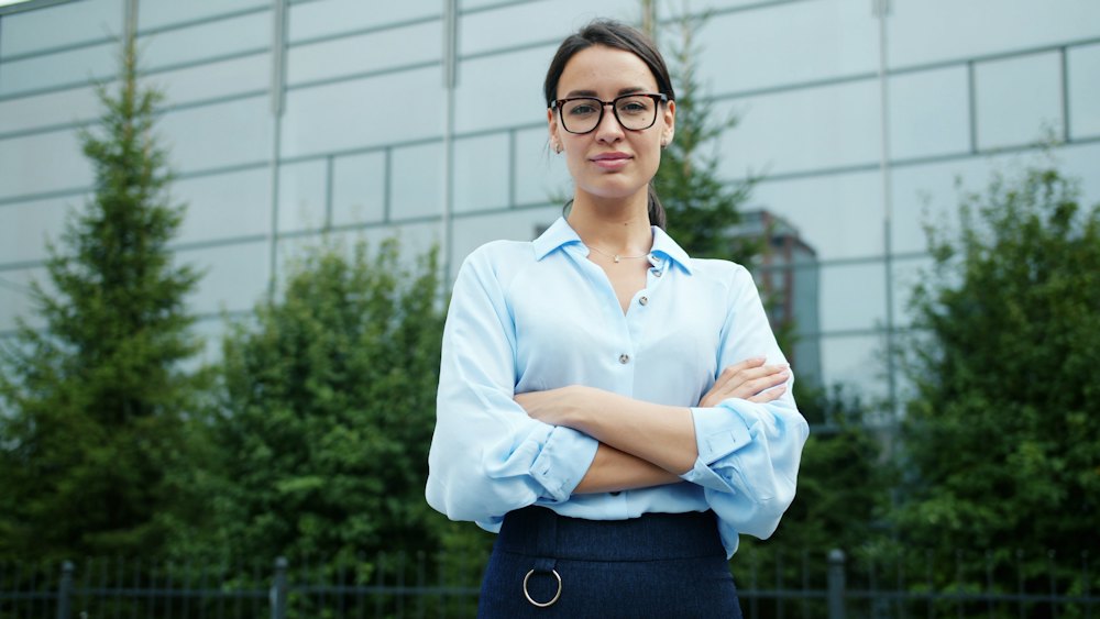 A lender in her office
